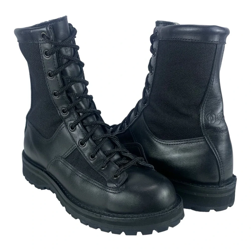 Danner Men 8D Gore‎ Tex 200g Insulated Black Leather Vibram USA Combat Boots